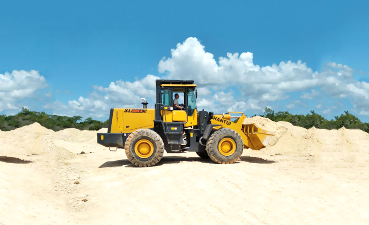 Loader for roadbed construction - East coast railway project, Malaysia