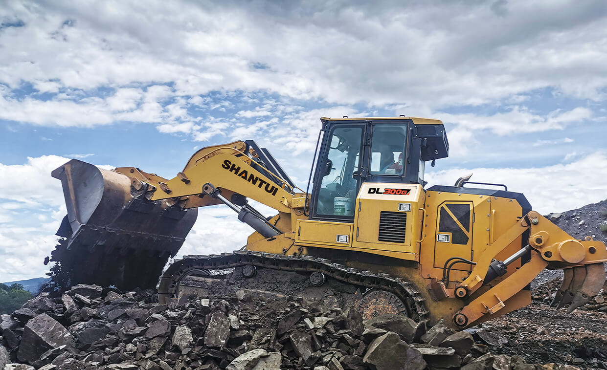 Shantui DL300G Track Loader Work on a Mining Site